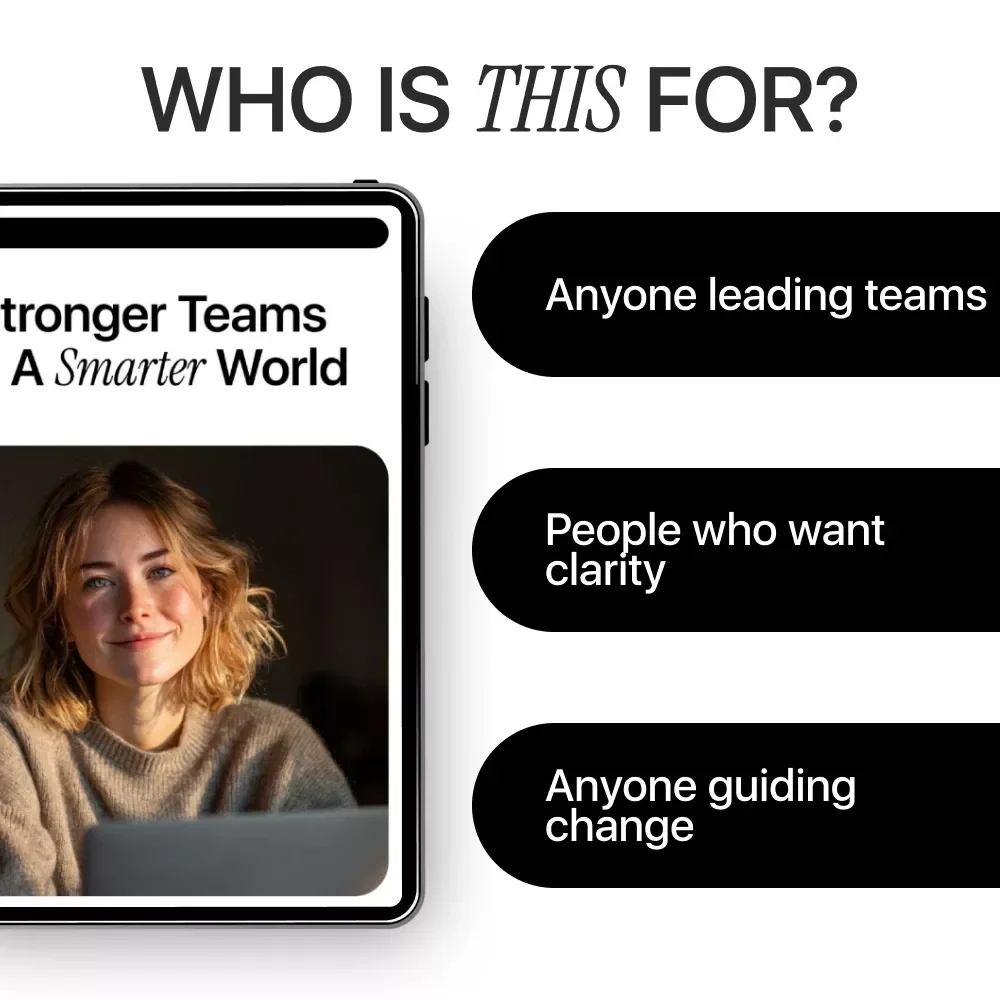 Stronger Teams in a Smarter World – Team Leadership eBook for Overcoming Challenges Teams Face, AI Help for Leaders, Modern Teamwork eBook, Digital Download