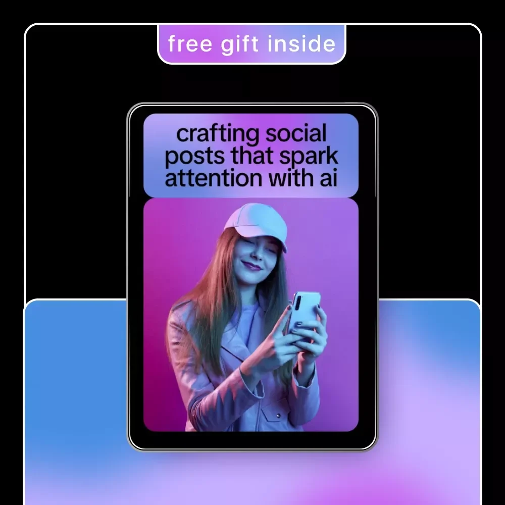 Crafting Social Posts That Spark Attention with AI | Ebook Guide for Creators, Marketers & Brands on how to write engaging social captions with ai