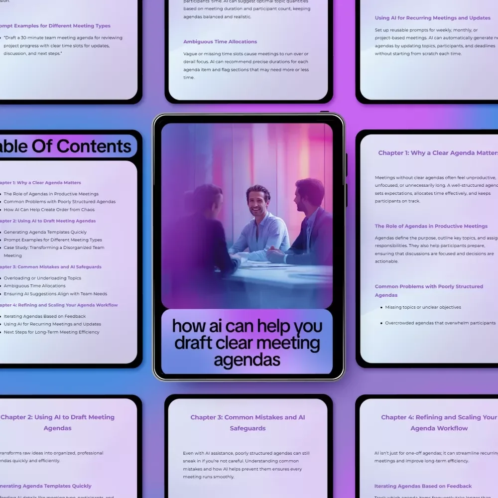 How AI Can Help You Draft Clear Meeting Agendas | AI Help for Drafting Meeting Agendas Guide for Productive, Efficient Team Meetings