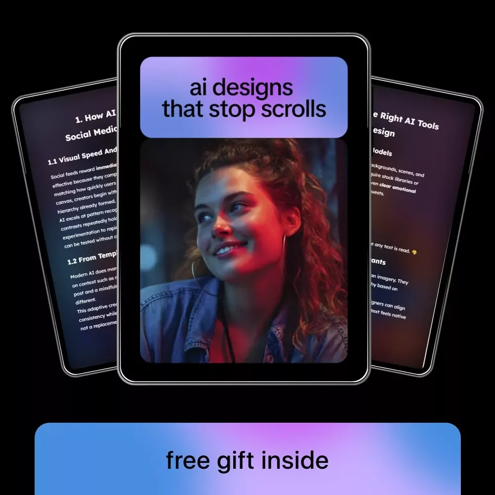 AI Designs That Stop Scrolls – Smart Ebook on ai for social media post design, Viral Visuals, Content Creation & High-Impact Posts