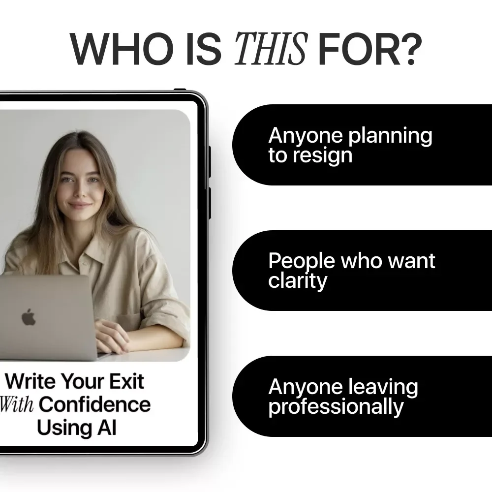 Write Your Exit With Confidence Using AI | Step-by-Step Guide on how to use ai to write a resignation letter Professionally & Calmly