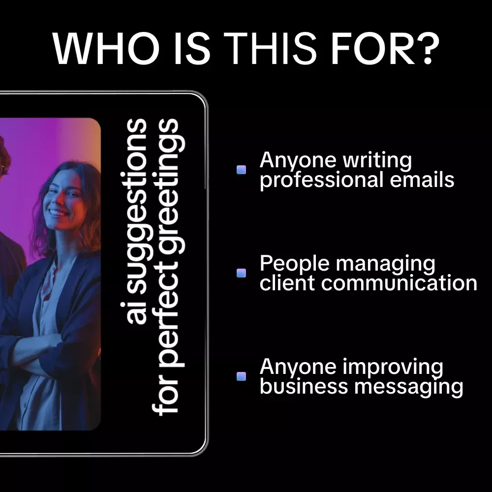 AI Suggestions for Perfect Greetings | Professional Communication Guide | AI Suggestions for Professional Greetings for Emails, Clients & Teams