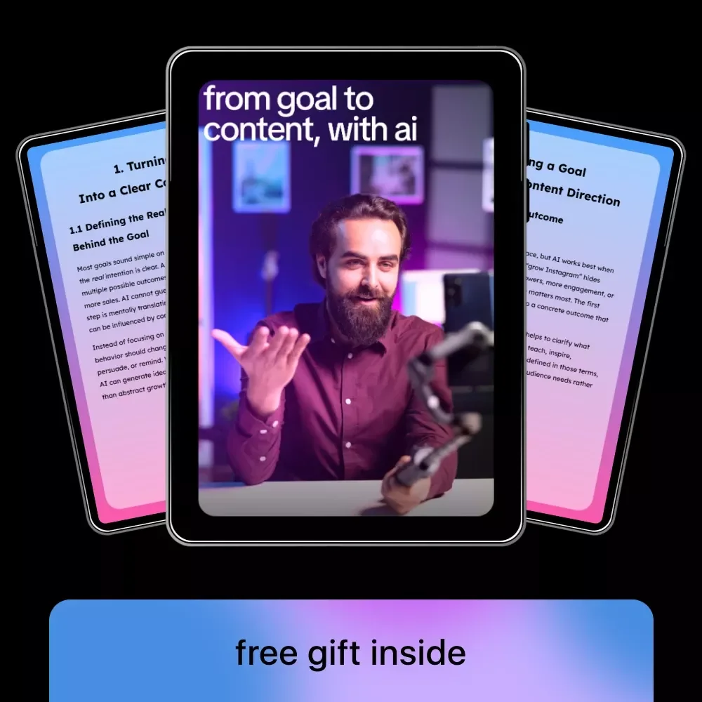 From Goal to Content, With AI – Ebook Guide to Use ai to create a content calendar from a goal | Strategic Content Planning & AI Prompts