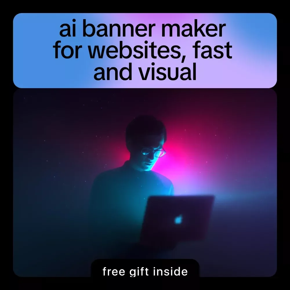 AI Banner Maker for Websites, Fast and Visual | Ebook Guide for Using an ai banner maker for websites, Website Banner Design, Visual AI Marketing