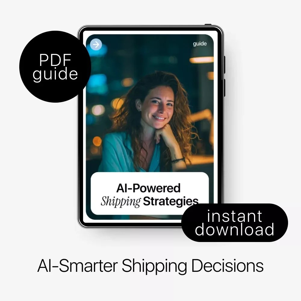 AI-Powered Shipping Strategies Guide | Digital Download for Smarter Logistics | AI for Creating Shipping Strategies | Ecommerce Shipping Optimization with AI