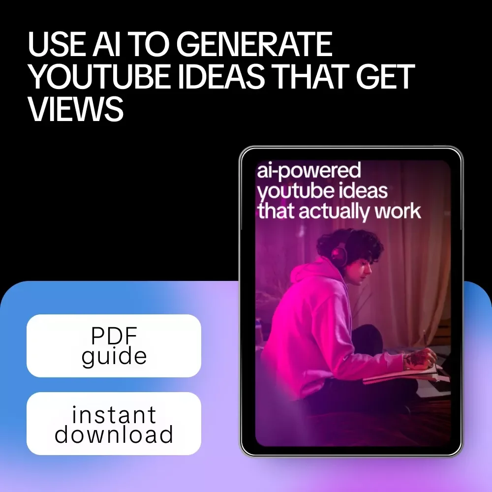 AI-Powered YouTube Ideas That Actually Work – Creator Guide on how to use ai for youtube ideas, Trend Research, Click-Worthy Topics & Ready-to-Use Prompts