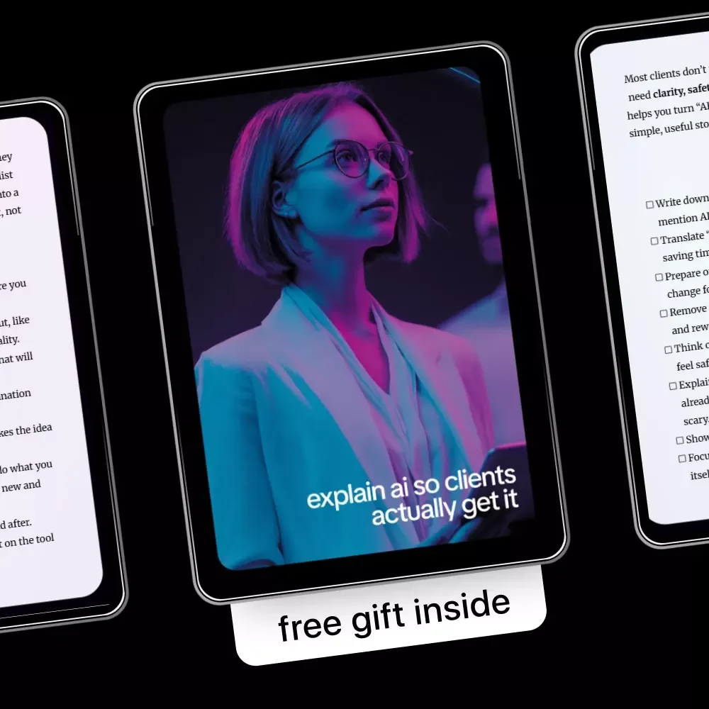 Explain AI So Clients Actually Get It – Client-Friendly AI Checklist for Consultants & Freelancers | How to Explain AI Benefits to Clients Simply