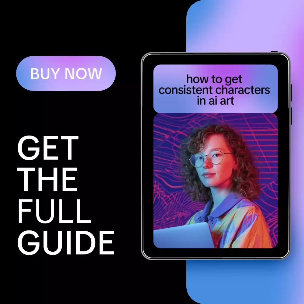 How to Get Consistent Characters in AI Art | Step-by-Step eBook on how to get consistent characters in ai art for Creators, Designers & Storytellers
