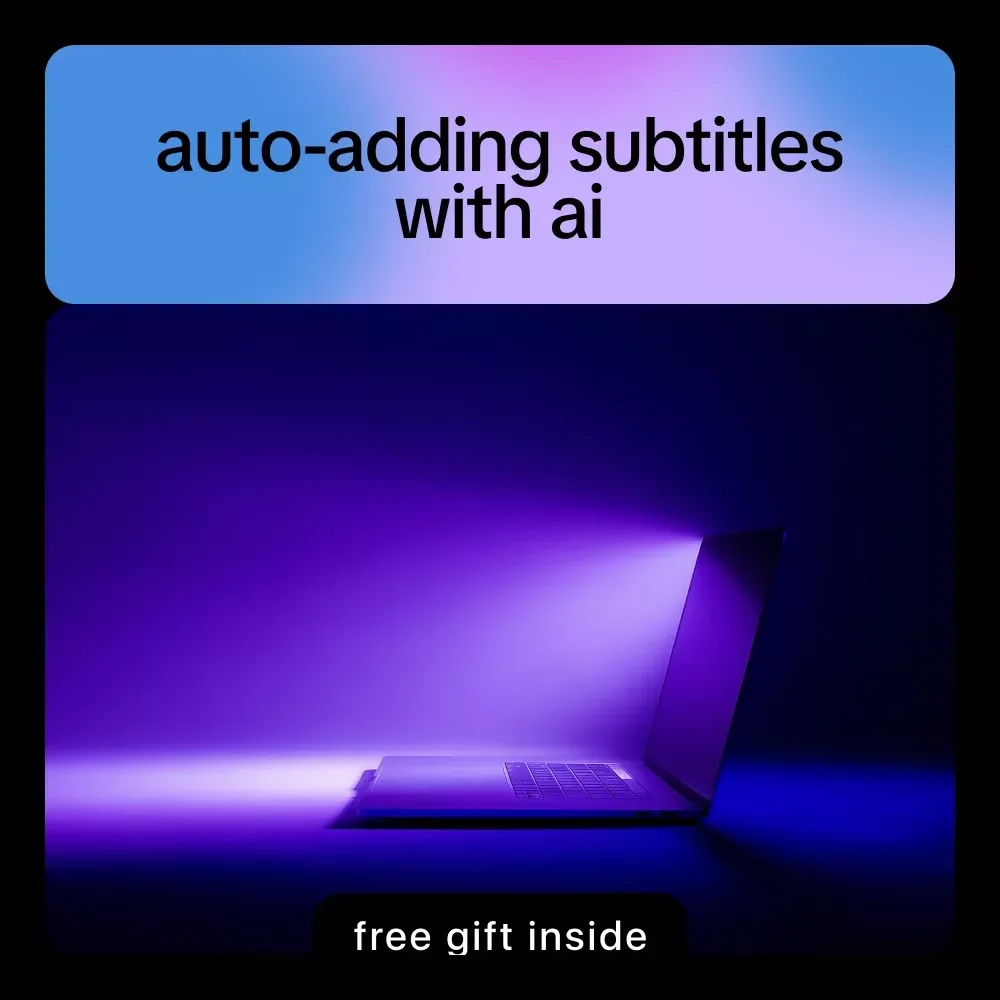 Auto-Adding Subtitles with AI – Step-by-Step Ebook on How to Auto Add Subtitles with AI for Videos, YouTube, Courses & Social Media
