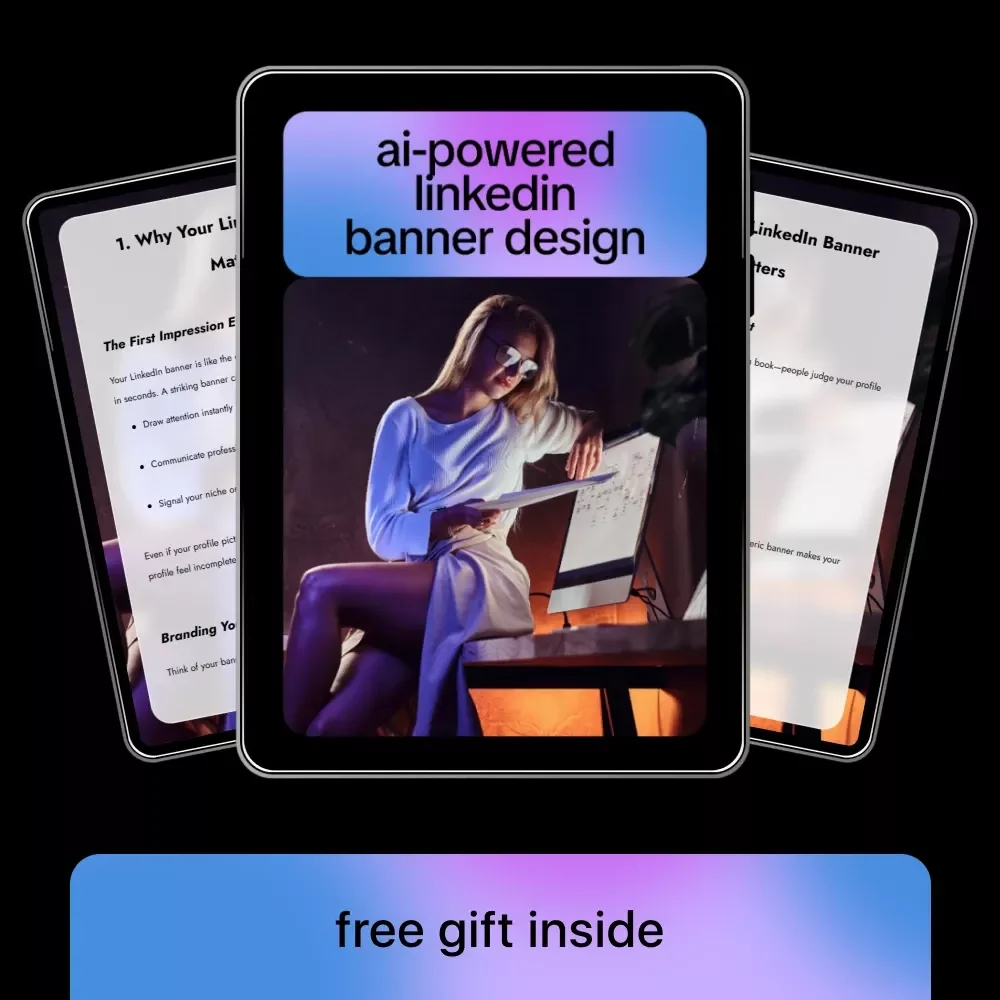 AI-Powered LinkedIn Banner Design Ebook | Smart Personal Branding Guide with AI Help for LinkedIn Banner Design