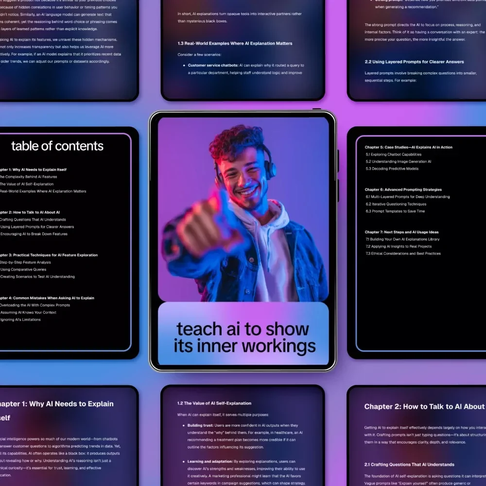 Teach AI to Show Its Inner Workings – A Practical eBook on How to Get AI to Explain AI Features, Smart Prompting & Clear AI Insights