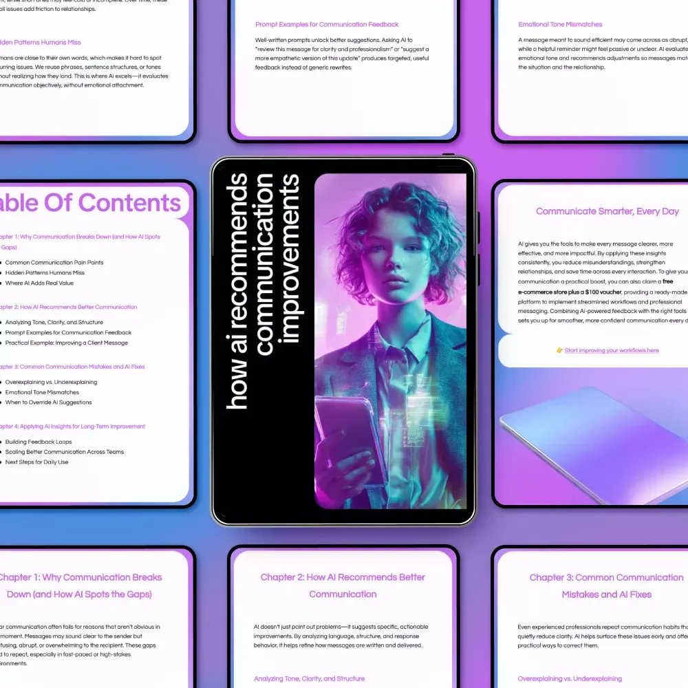 How AI Recommends Communication Improvements – Practical Guide to Smarter Messaging, Feedback & Clarity Using AI Insights