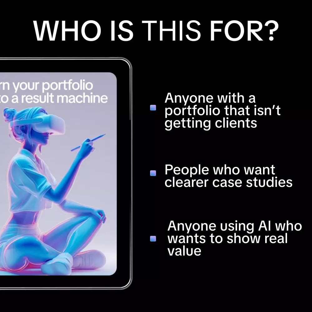 Turn Your Portfolio into a Result Machine – AI-Powered Portfolio Checklist for Freelancers, Creators & Consultants | Digital Download