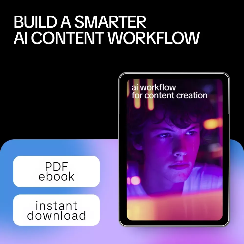 AI Workflow for Content Creation Ebook | ai workflow for content creation Guide for Creators, Marketers & Entrepreneurs
