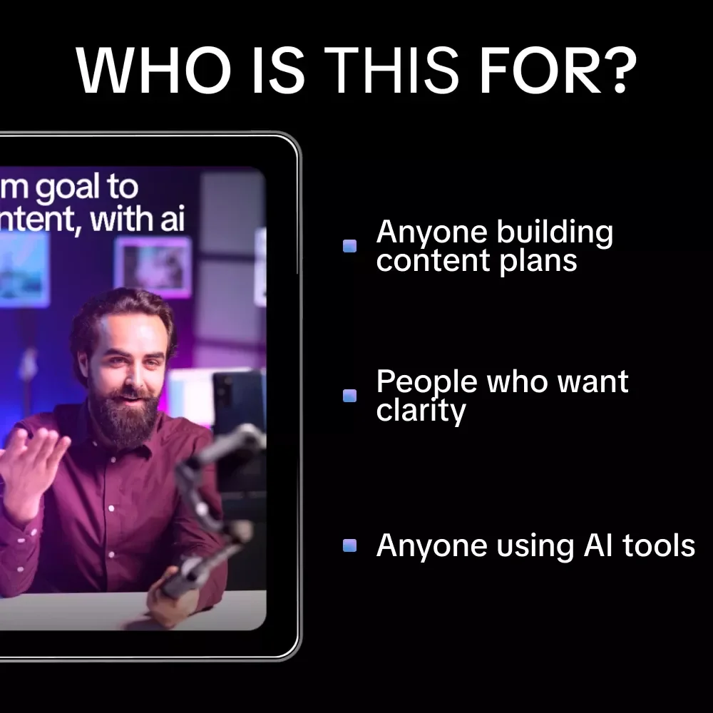 From Goal to Content, With AI – Ebook Guide to Use ai to create a content calendar from a goal | Strategic Content Planning & AI Prompts