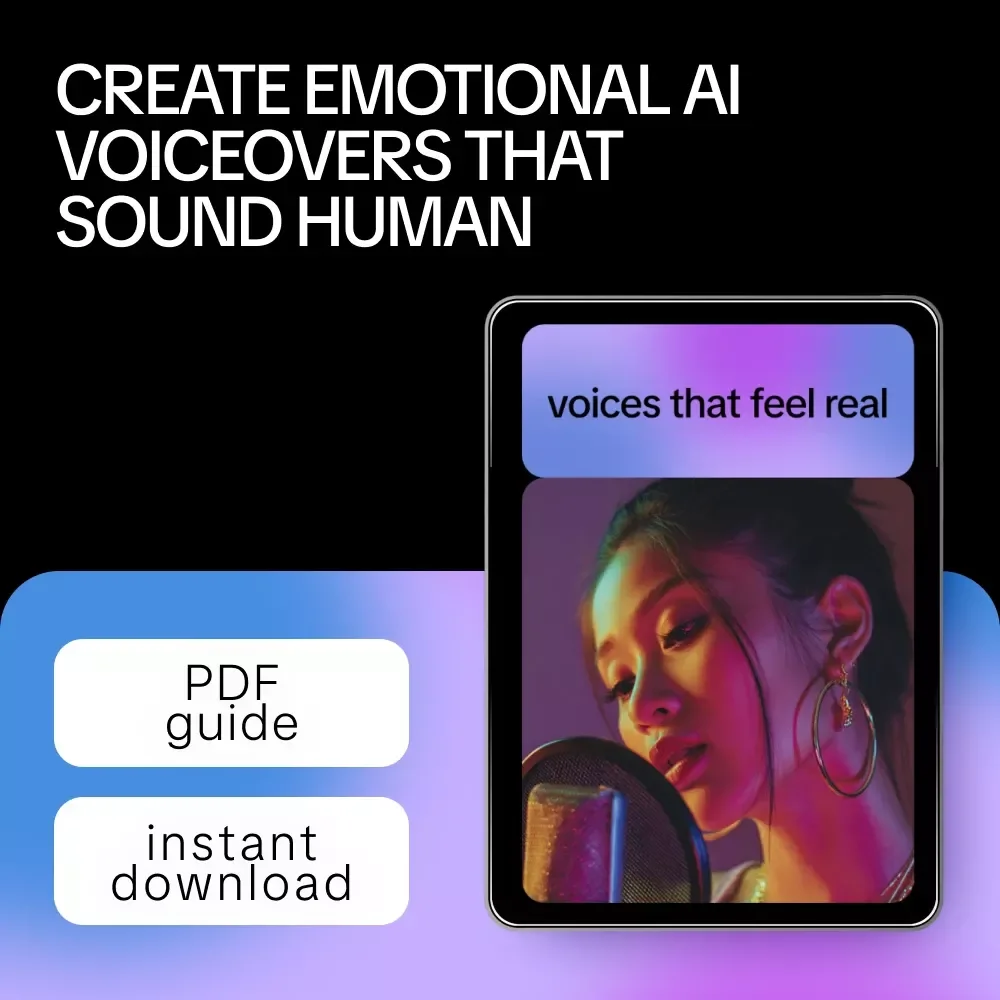 Voices That Feel Real – A Practical Guide to AI Voiceover With Realistic Emotions for Storytelling, Learning & Brand Narration