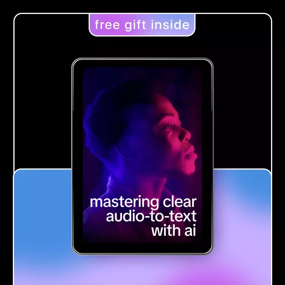Mastering Clear Audio-to-Text with AI | Ebook Guide with Tips for Clear Audio to Text Conversion | AI Transcription Workflow & Accuracy Boost