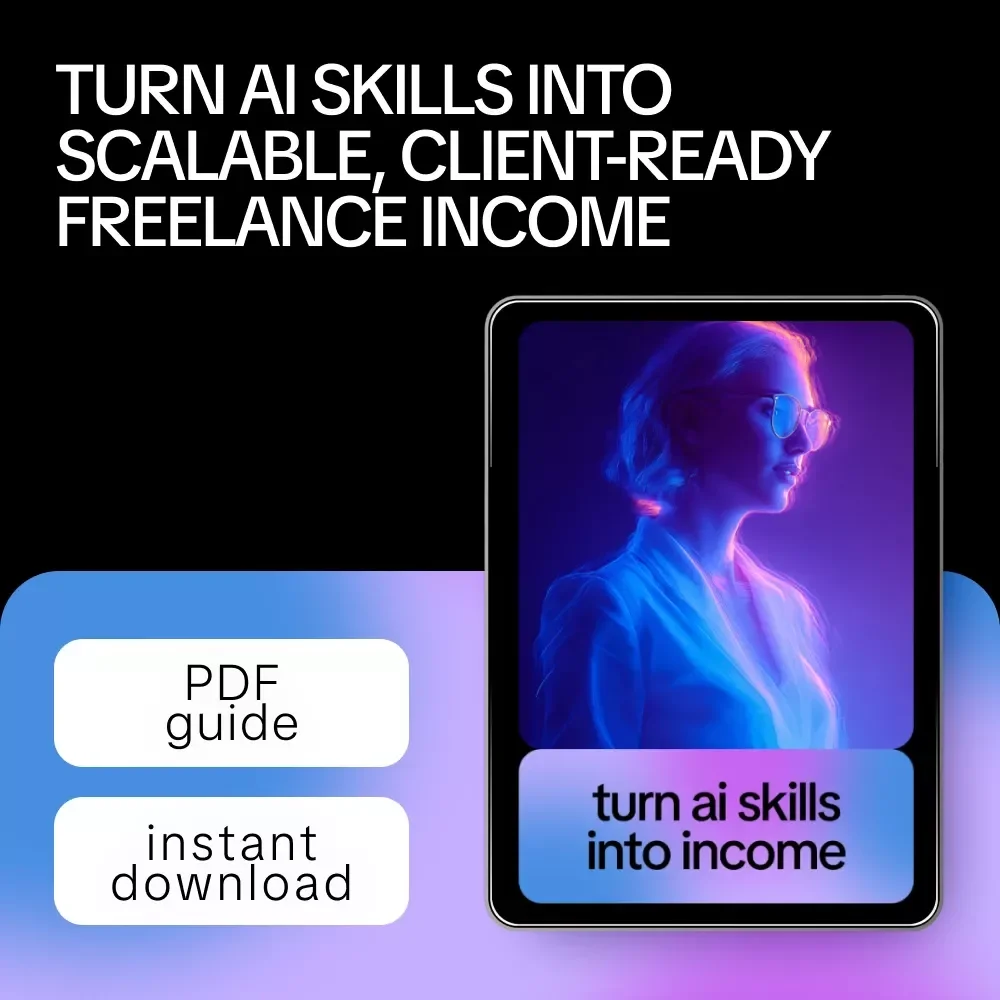 Turn AI Skills into Income – A Practical Freelance Guide to Smart Services, Client Value & Proven Ways to Monetize AI Skills in Freelance