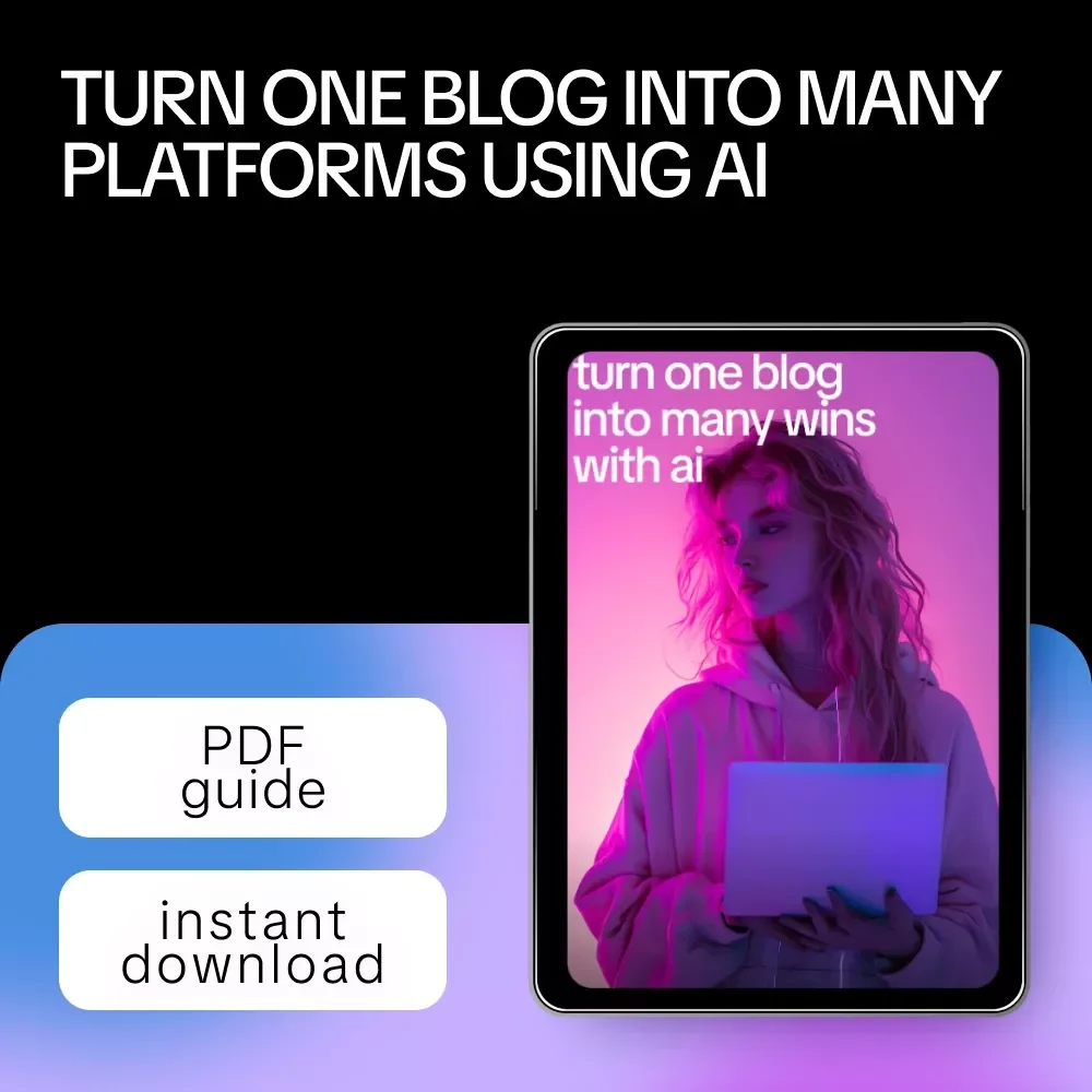 Turn One Blog Into Many Wins With AI – Smart Guide for ai to repurpose a blog into multiple formats, Content Repurposing Workflow, Ready-to-Use AI Prompts