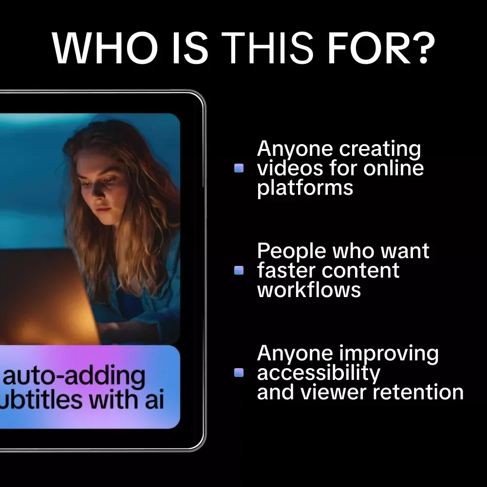 Auto-Adding Subtitles with AI – Step-by-Step Ebook on How to Auto Add Subtitles with AI for Videos, YouTube, Courses & Social Media