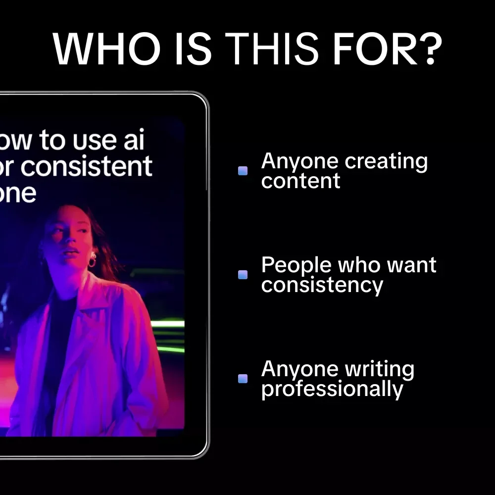 How to Use AI for Consistent Tone | Ebook Guide on Ways to Use AI for Consistent Tone in Writing, Marketing & Brand Voice