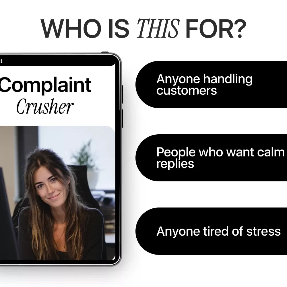 Complaint Crusher – AI-Powered Customer Service Checklist | How to Use AI to Handle Complaints with Confidence