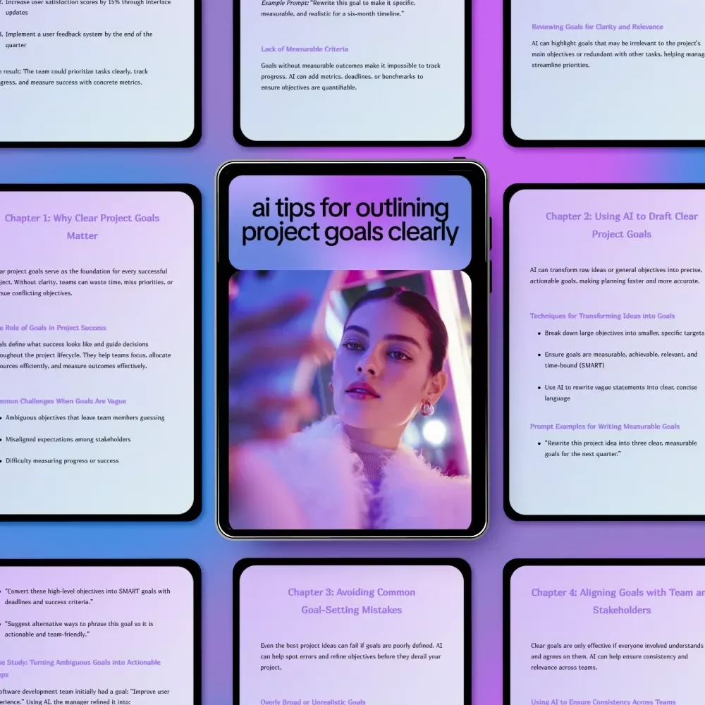 AI Tips for Outlining Project Goals Clearly – Practical eBook Guide for Smarter Planning, Clear Objectives & AI-Driven Goal Setting