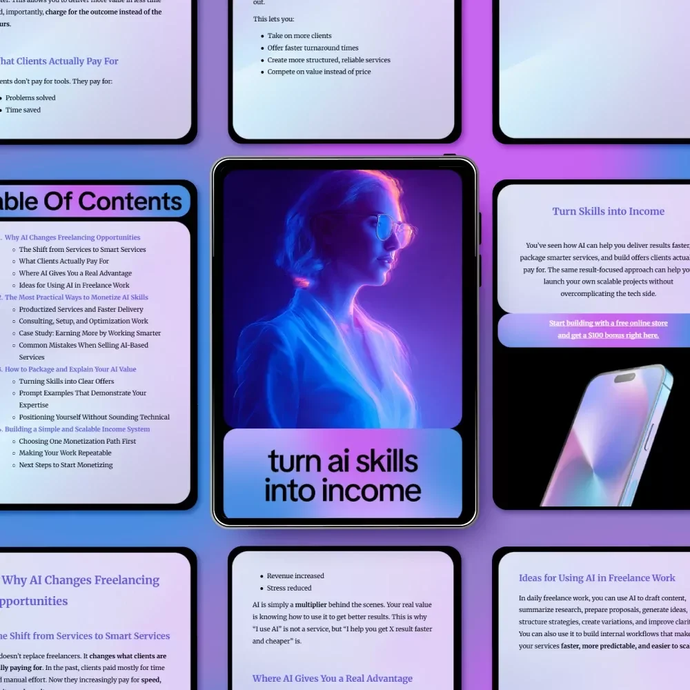 Turn AI Skills into Income – A Practical Freelance Guide to Smart Services, Client Value & Proven Ways to Monetize AI Skills in Freelance