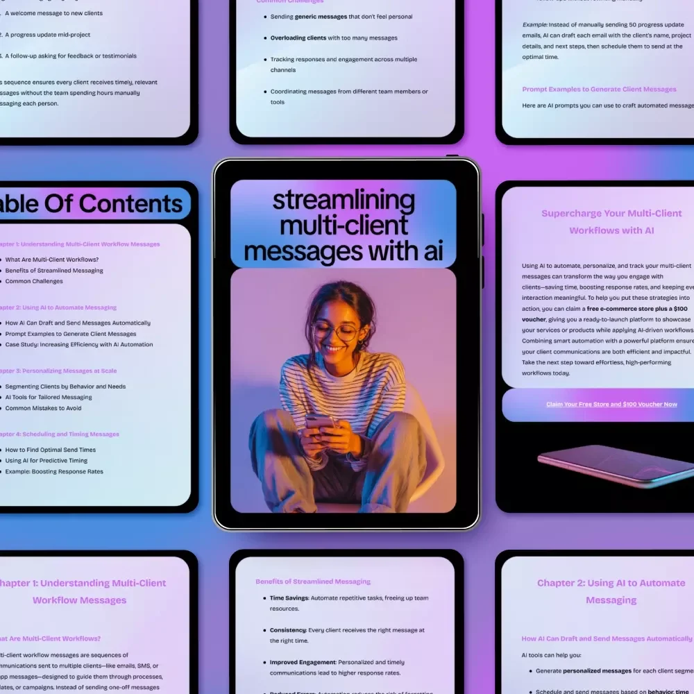Streamlining Multi-Client Messages With AI – A Complete eBook on How to Use AI for Multi Client Workflow Messages, Automation, Personalization, and Engagement