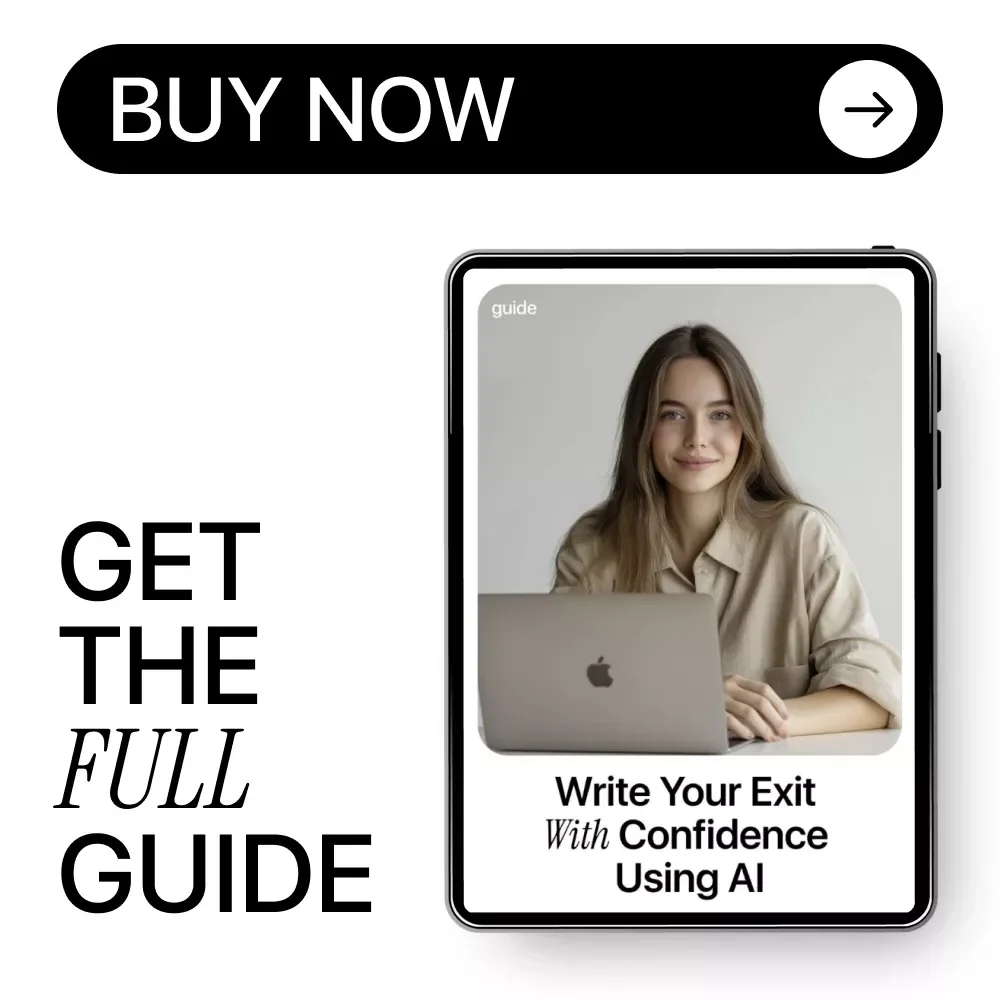 Write Your Exit With Confidence Using AI | Step-by-Step Guide on how to use ai to write a resignation letter Professionally & Calmly