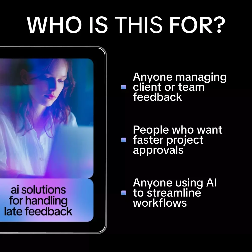 AI Solutions for Handling Late Feedback | Ebook with ai suggestions for handling late feedback for Teams, Freelancers & Project Managers