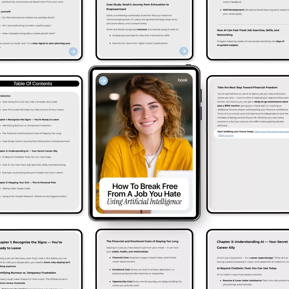 How to Break Free from a Job You Hate Using Artificial Intelligence | AI Career Exit Guide | How to Use AI to Exit a Job You Hate eBook