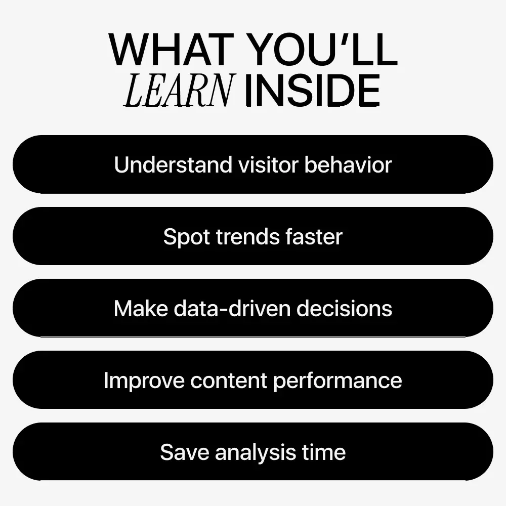 Smart Traffic Insights With AI – Ebook on How to Use AI to Analyze Website Traffic, Data-Driven SEO & Content Strategy Guide