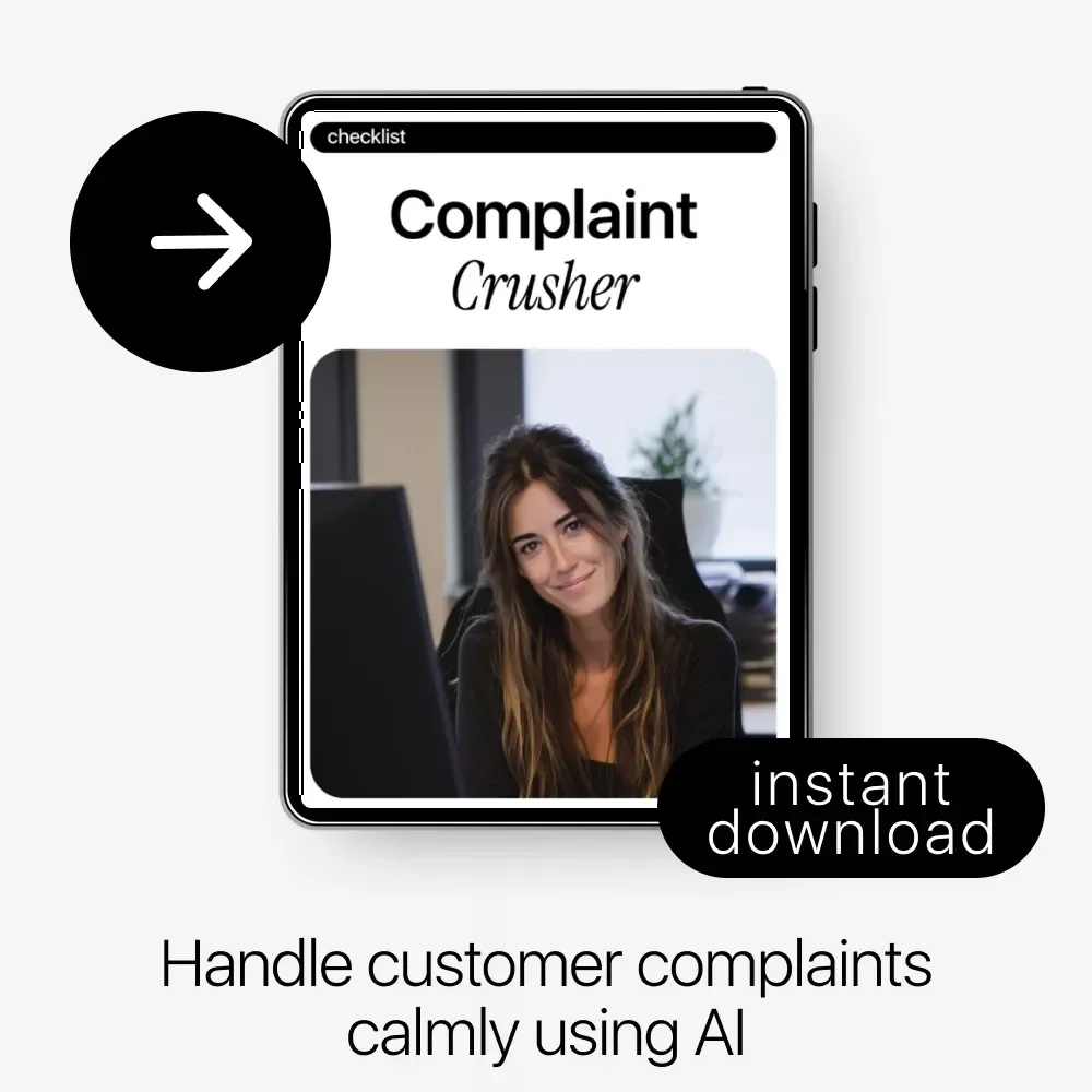 Complaint Crusher – AI-Powered Customer Service Checklist | How to Use AI to Handle Complaints with Confidence