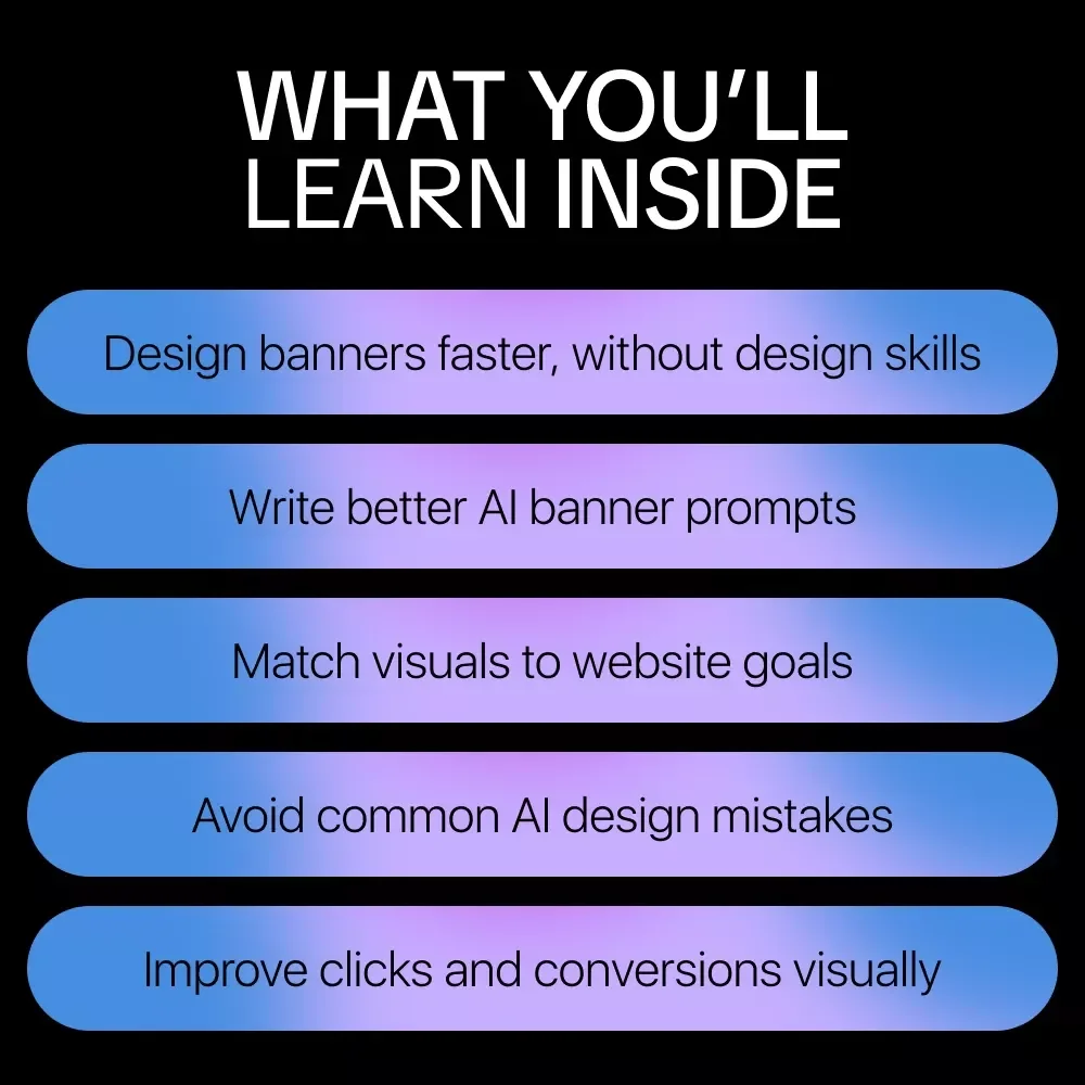 AI Banner Maker for Websites, Fast and Visual | Ebook Guide for Using an ai banner maker for websites, Website Banner Design, Visual AI Marketing