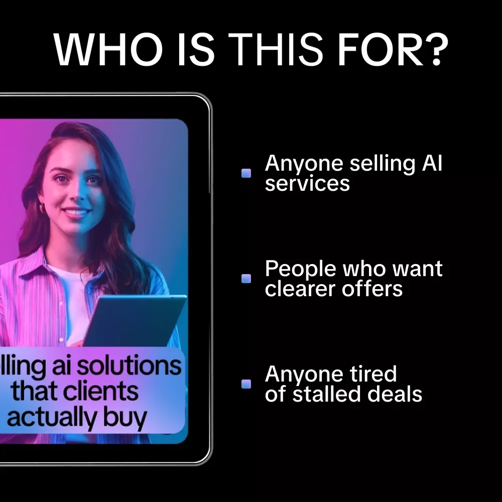 Selling AI Solutions That Clients Actually Buy – Practical Guide on how to sell ai solutions to clients, Clear Offers, Pricing Logic & Proven Prompts