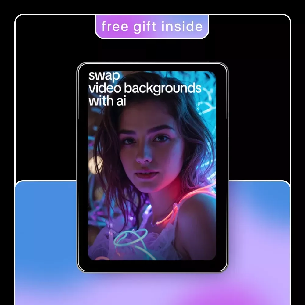Swap Video Backgrounds With AI | Step-by-Step eBook Guide for ai to change the background in a video, Content Creators & Marketers
