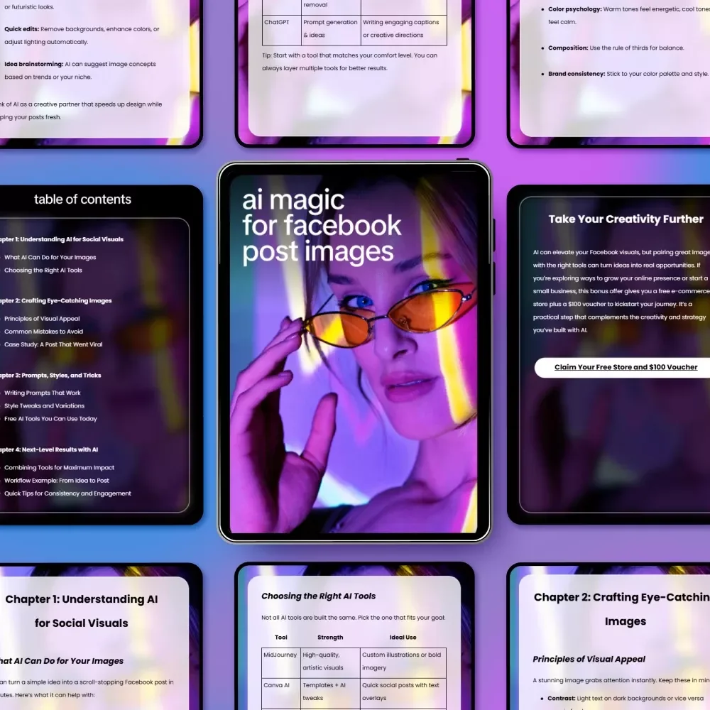 AI Magic for Facebook Post Images – Step-by-Step Guide with AI Tips for Facebook Post Images, Create Scroll-Stopping Social Media Visuals Faster