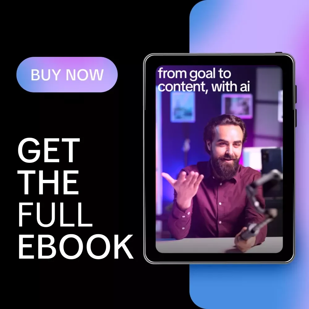 From Goal to Content, With AI – Ebook Guide to Use ai to create a content calendar from a goal | Strategic Content Planning & AI Prompts