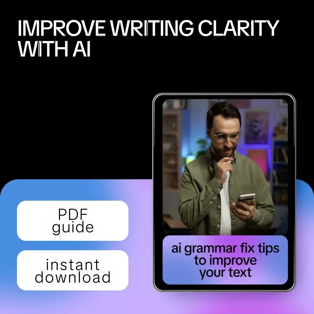 AI Grammar Fix Tips to Improve Your Text – Easy Writing Guide for Clear, Confident, Error-Free Content | Best AI Grammar Fix Tips for Writers & Creators