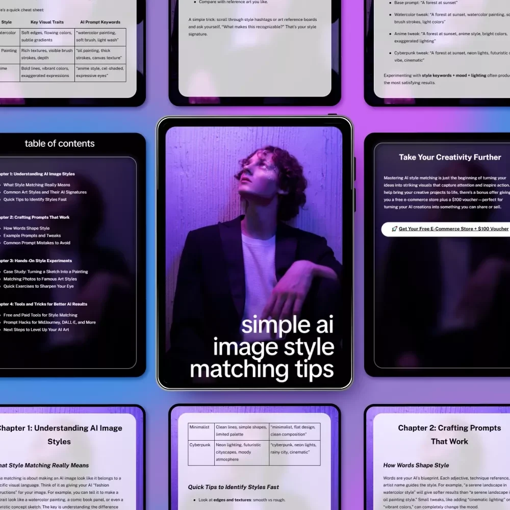 Simple AI Image Style Matching Tips – Easy Guide to simple ai image style matching tips for Better AI Art, Prompt Writing & Style Consistency