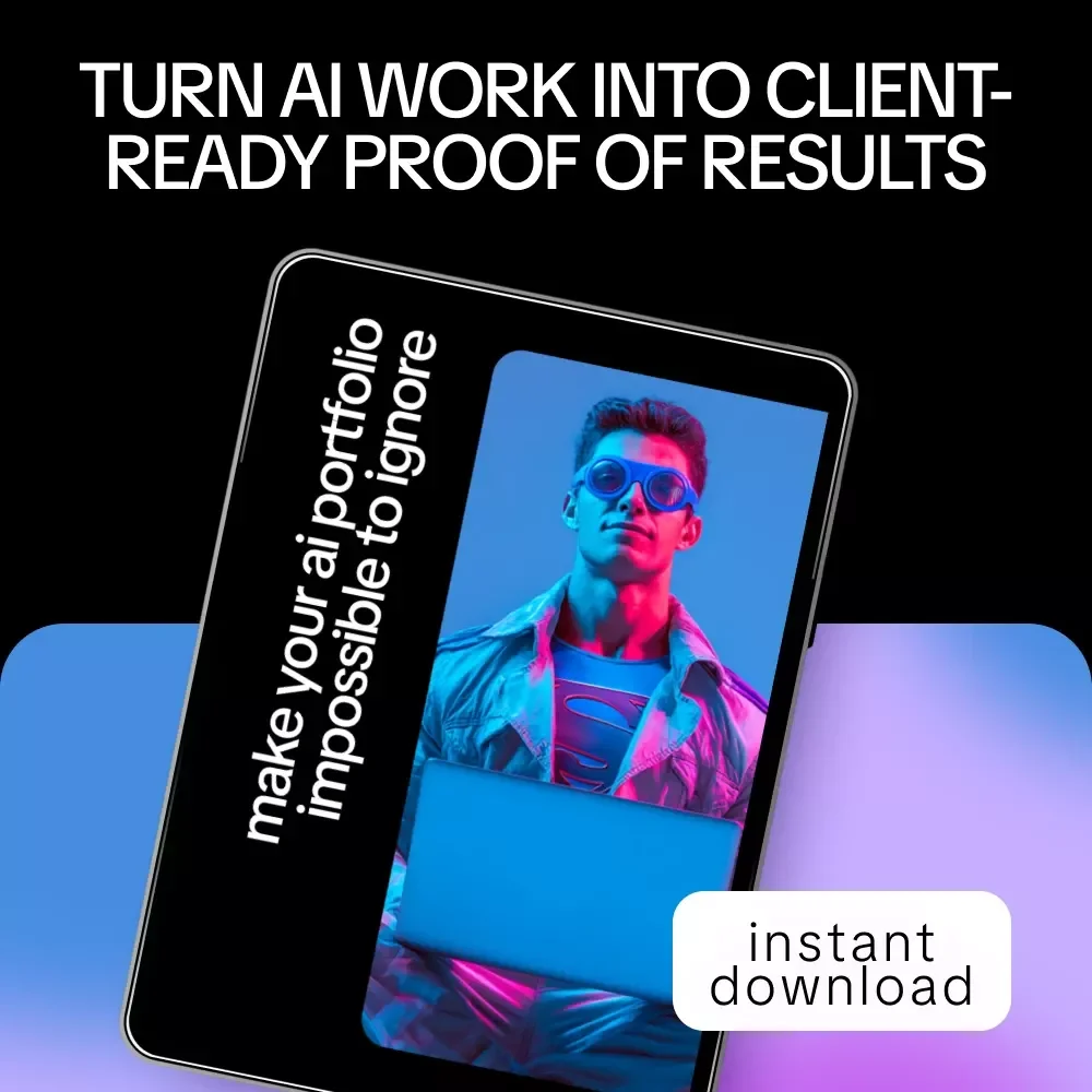 Make Your AI Portfolio Impossible to Ignore | AI Portfolio Checklist, Freelance Proof of Results Guide, Digital Download for Clients & Projects