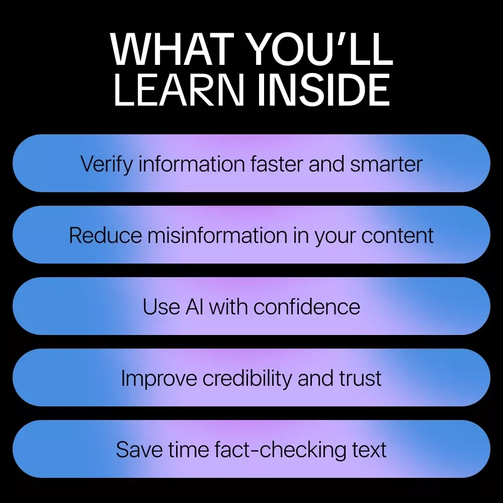 Fact-Check Like a Pro with AI | Practical Guide on how to use ai to check facts in text | Digital Download for Writers, Creators & Researchers