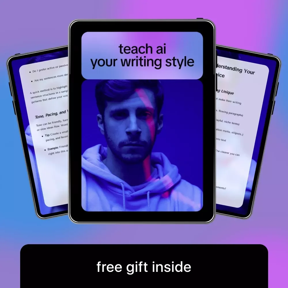 Teach AI Your Writing Style – A Practical Guide on how to teach ai your writing style, Train ChatGPT to Sound Like You, Build a Consistent Brand Voice, and Write Faster with AI