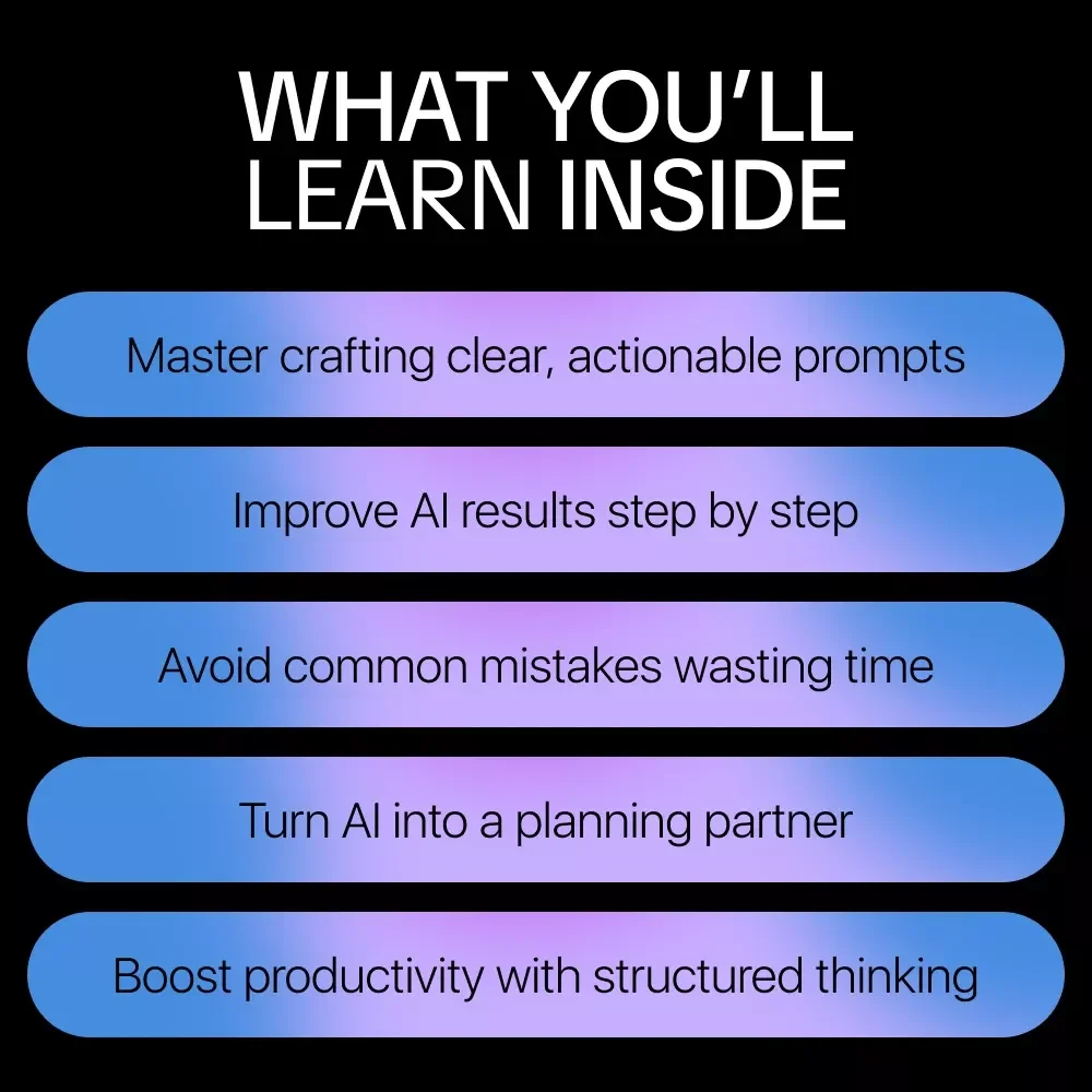 The AI Way of Thinking: Digital Guide, eBook & Checklist for Mastering AI, Prompting, Problem-Solving, and Productivity