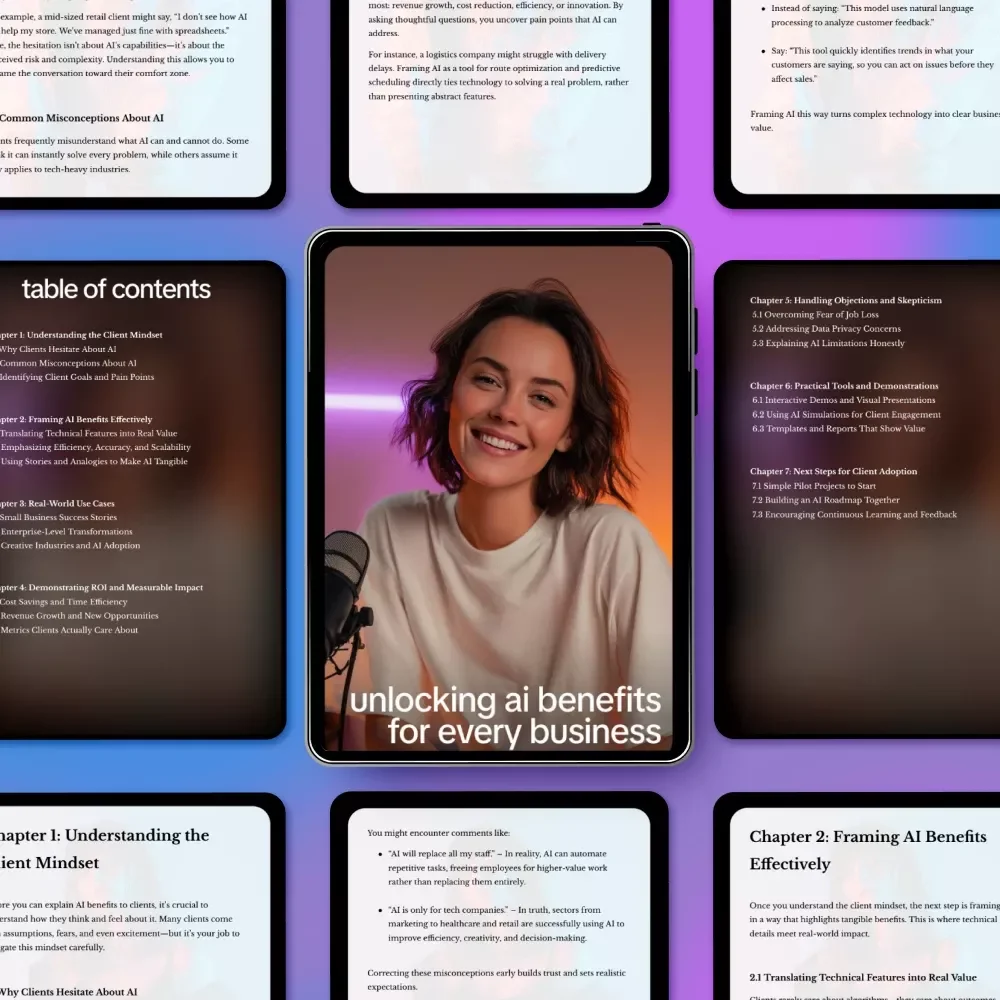 Unlocking AI Benefits for Every Business – Practical eBook with Proven ways to describe ai benefits to clients