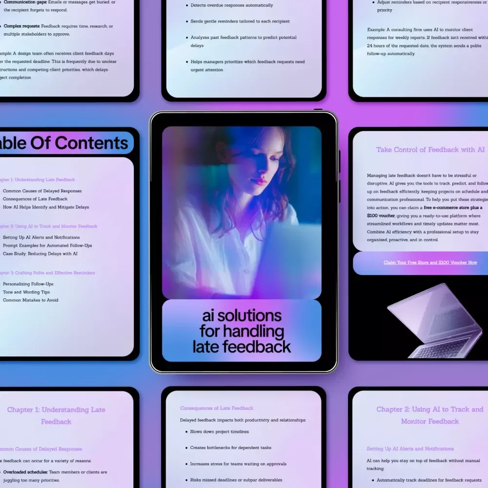 AI Solutions for Handling Late Feedback | Ebook with ai suggestions for handling late feedback for Teams, Freelancers & Project Managers