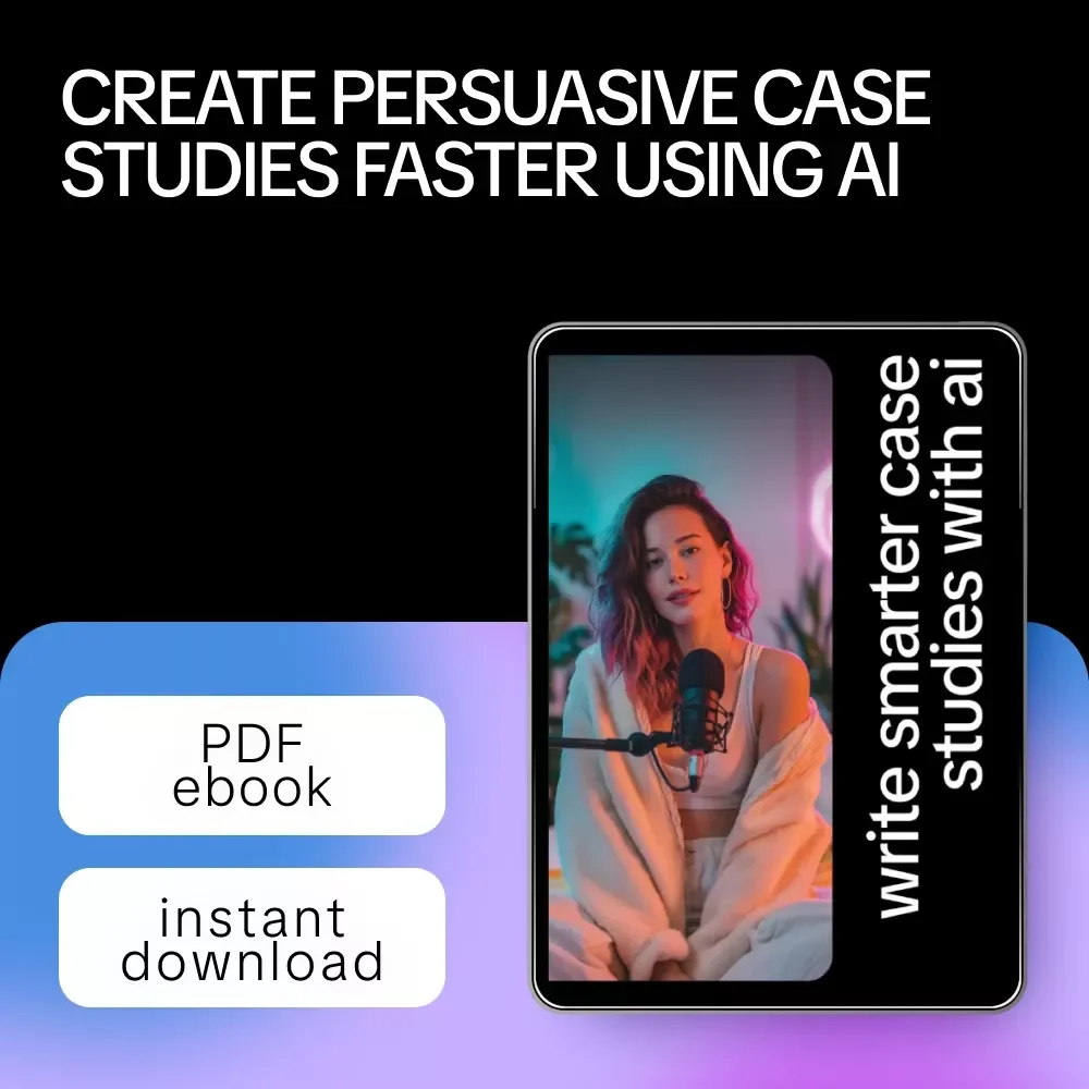 Write Smarter Case Studies with AI | Practical eBook Guide with Templates, Prompts & AI Help for Writing Case Studies