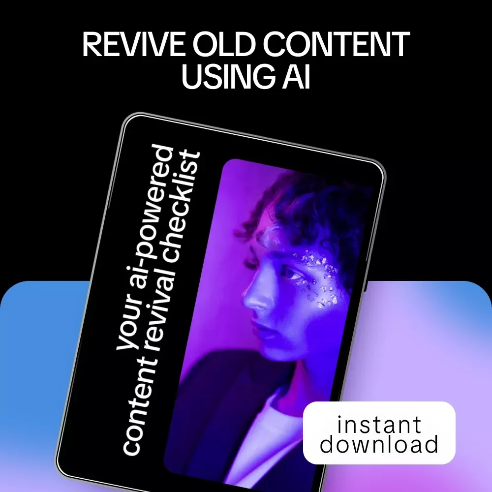 Your AI-Powered Content Revival Checklist – Smart Digital Checklist for Creators Using ai tools that help reuse old content, Repurpose Blogs, Videos & Social Media with AI