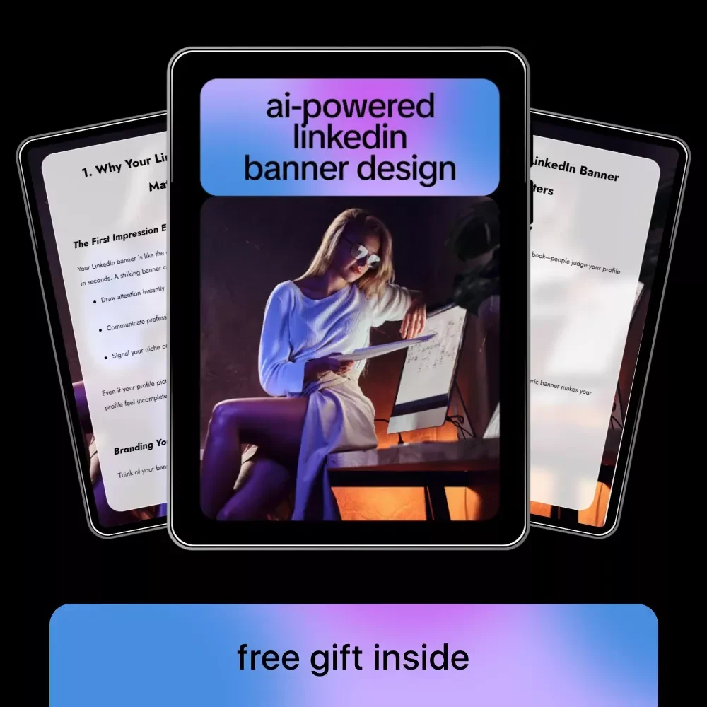 AI-Powered LinkedIn Banner Design Ebook | Smart Personal Branding Guide with AI Help for LinkedIn Banner Design